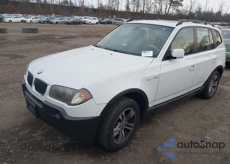 2005 BMW X3 3.0I from USA, damaged, VIN WBXPA93475WD21087